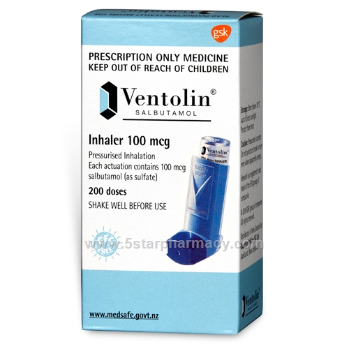 Ventolin Inhaler 100mcg CFC Free 200 Doses/Inhaler