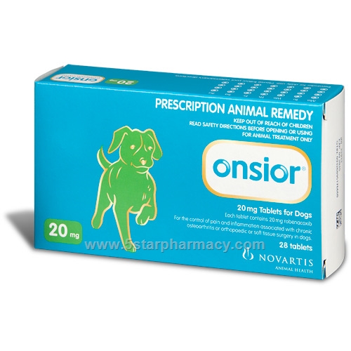 Onsior (robenacoxib) 20mg for dogs 28 Tablets/Pack