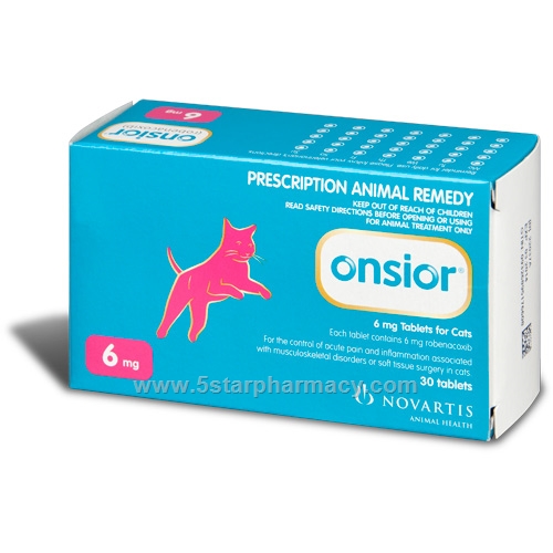 Onsior (robenacoxib) 6mg for cats 30 Tablets/Pack