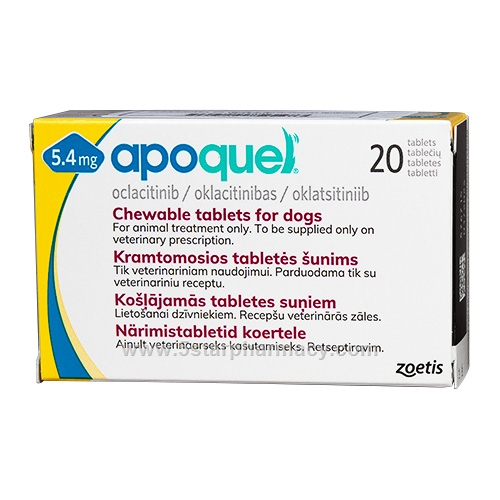 Apoquel (Oclacitinib 5.4mg) 20 Tablets/Pack