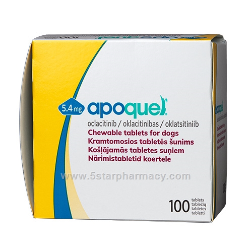 Apoquel (Oclacitinib 5.4mg) 100 Tablets/Pack