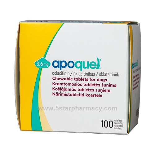 Apoquel (Oclacitinib 3.6mg) 100 Tablets/Pack