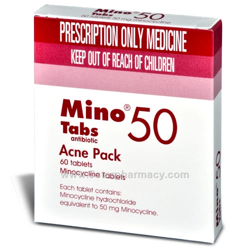 Minocycline 50mg 60 Tablets/Pack