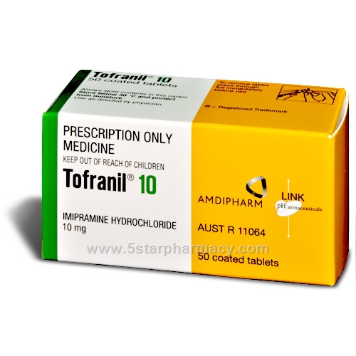 Tofranil 10mg 50 Tablets/Pack