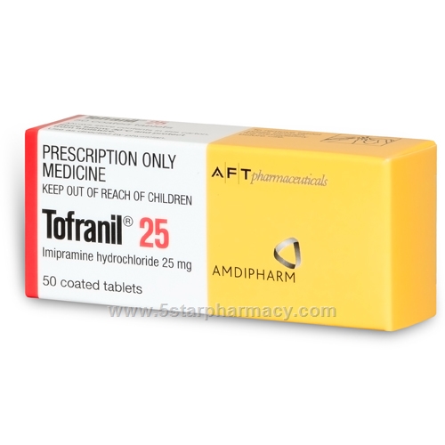 Tofranil 25mg 50 Tablets/Pack