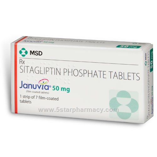 Januvia 50mg 7 Tablets/Pack (MSD)