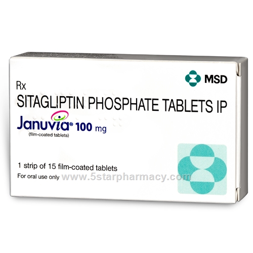 Januvia (Sitagliptin 100mg) 15 Tablets/Strip