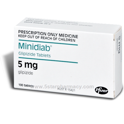 Minidiab 5mg 100 Tablets/Pack