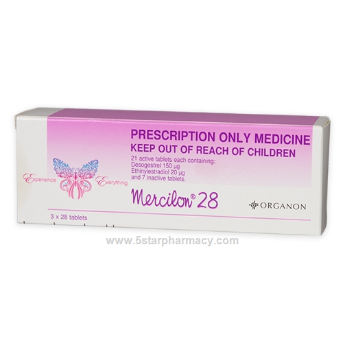 Mercilon 28 84 Tablets/Pack (MSD brand)