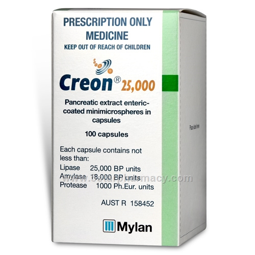 Creon 25000 (Pancreatic Enzymes ) 100 Capsules/Pack