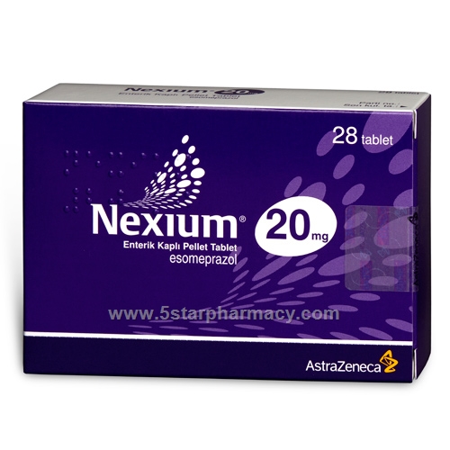 Nexium (Esomeprazole 20mg) 28 Tablets/Pack