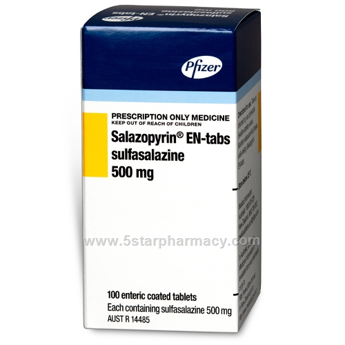 Salazopyrin-EN 500mg 100 Tablets/Pack