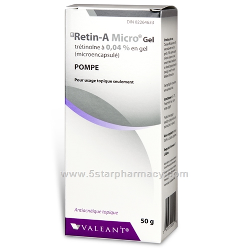 Retin-A 0.04% Micro Gel (Tretinoin) 50g Pump Pack