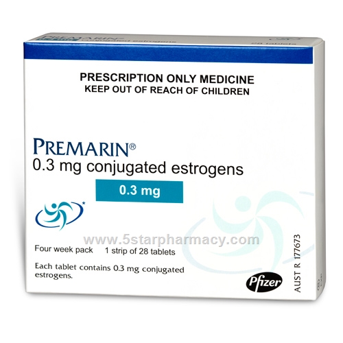 Premarin (Conjugated Estrogens) 0.3mg 28 Tablets/Pack