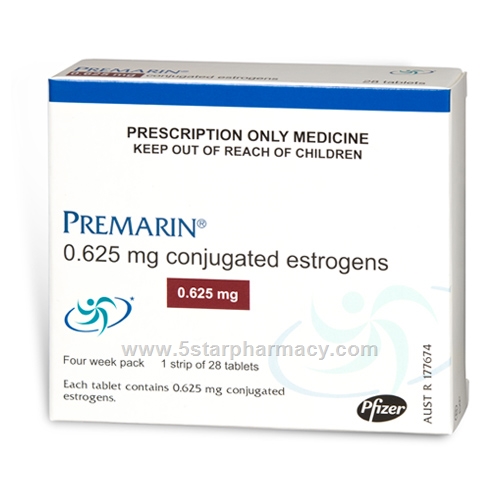 Premarin (Conjugated Estrogens) 0.625mg 28 Tablets/Pack