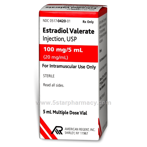 AR Estradiol Valerate (Estradiol Valerate 20mg/ml) 5ml Vial