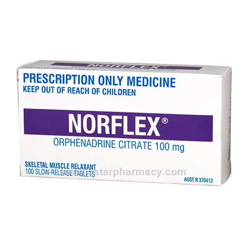 Norflex 100mg 100 Tablets/Pack