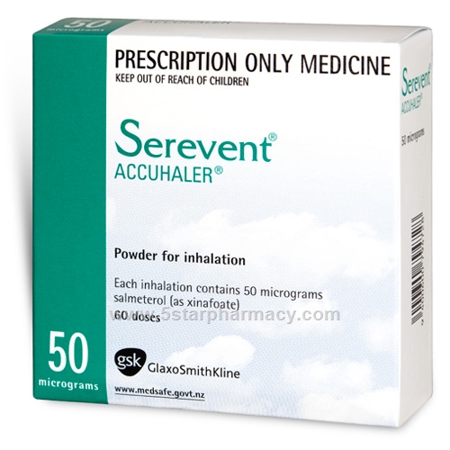 Serevent Accuhaler 50mcg 60 Doses/Pack