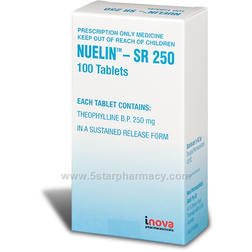 Nuelin SR 250 (Theophylline) 100 Tablets/Pack