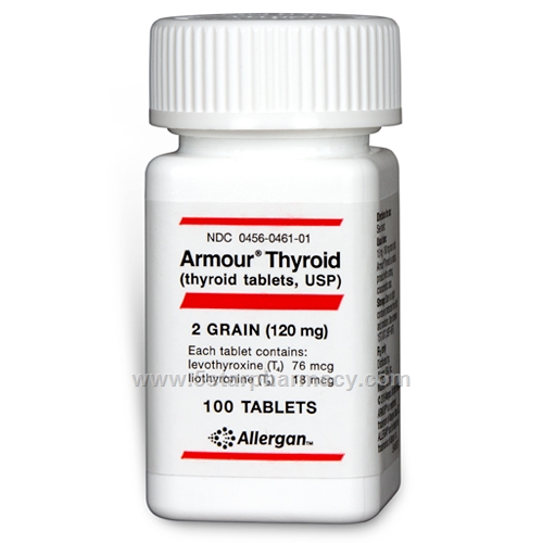 Armour Thyroid 2 Grain (120mg) 100 Tablets/Pack