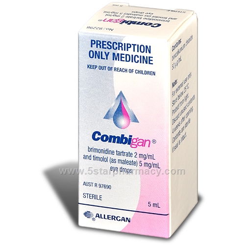 Combigan Eye Drops (Brimonidine/Timolol) 5ml/Pack