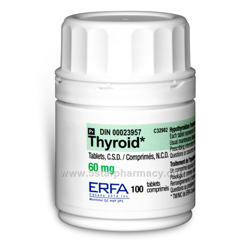 Erfa Thyroid 60mg 100 Tablets/Pack