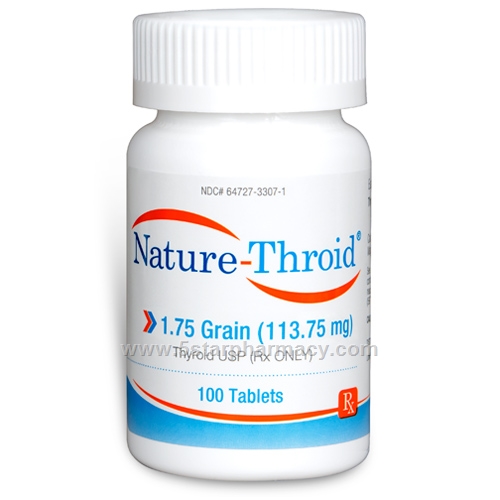 Nature-Throid 1.75 Grain - 100 Tabs/Bottle