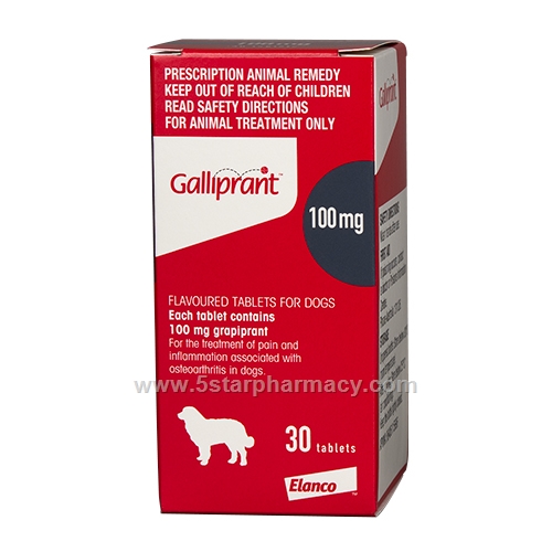 Galliprant (Grapiprant 100mg) for Dogs 30 Tablets/Pack