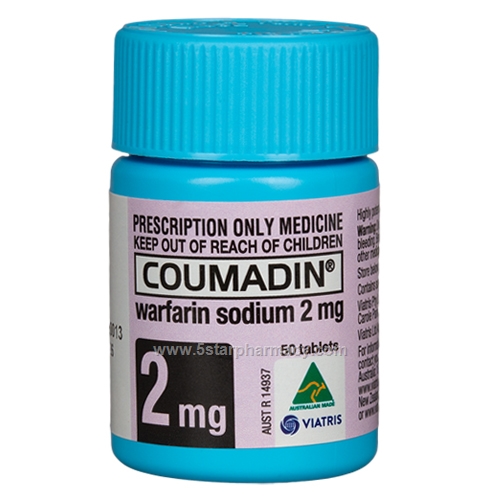 Coumadin Warfarin 2mg Tablets 50 Tablets/Pack