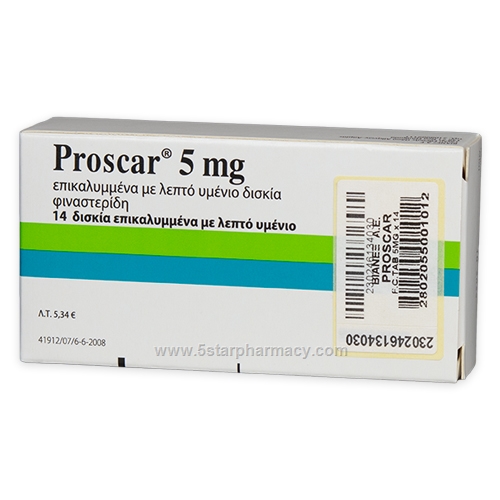 Proscar (Finasteride 5mg) 14 Tablets/Pack