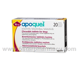 Apoquel (Oclacitinib 16mg) 20 Tablets/Pack