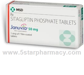 Januvia 50mg 7 Tablets/Pack (MSD)