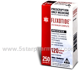 Flixotide (Fluticasone) CFC Free 250mcg 120 Doses/Inhaler